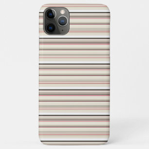 Case-Mate iPhone Case Jolies rayures blanches rouges vintage