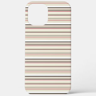Case-Mate iPhone Case Jolies rayures blanches rouges vintage