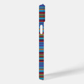 Coques Case-Mate iPhone Jolies rayures bleu violet (Verso / Droite)