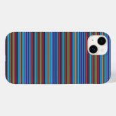 Coques Case-Mate iPhone Jolies rayures bleu violet (Verso (horizontal))