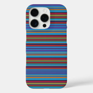 Coques iPhone 16 Pro Jolies rayures bleu violet