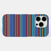 Coques Case-Mate iPhone Jolies rayures bleu violet (Verso (horizontal))
