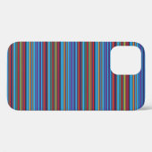 Coques Case-Mate iPhone Jolies rayures bleu violet (Verso (horizontal))