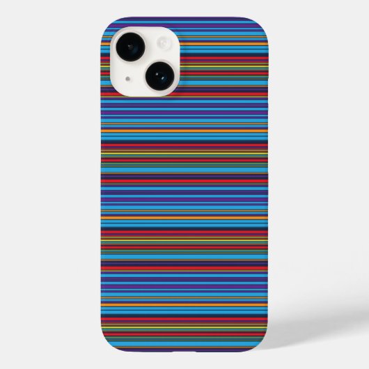 Coques Case-Mate iPhone Jolies rayures bleu violet (Verso)