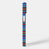 Coques Case-Mate iPhone Jolies rayures bleu violet (Verso / Droite)