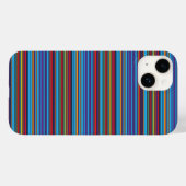 Coques Case-Mate iPhone Jolies rayures bleu violet (Verso (horizontal))