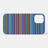 Coques Case-Mate iPhone Jolies rayures bleu violet (Verso (horizontal))