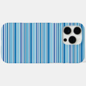 Coques Case-Mate iPhone Jolies rayures bleues blanches (Verso (horizontal))