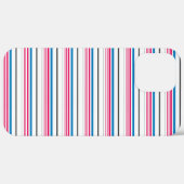Coques Case-Mate iPhone Jolies rayures bleues blanches (Verso / Droite)