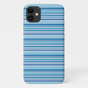 Case-Mate iPhone Case Jolies rayures bleues blanches