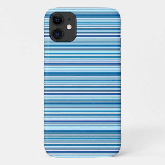 Coques Case-Mate iPhone Jolies rayures bleues blanches (Dos)