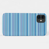 Coques Case-Mate iPhone Jolies rayures bleues blanches (Dos (Horizontal))