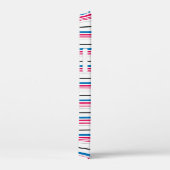 Coques Case-Mate iPhone Jolies rayures bleues blanches (Verso / Droite)