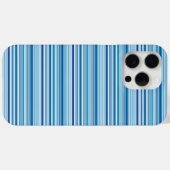 Coques Case-Mate iPhone Jolies rayures bleues blanches (Verso (horizontal))