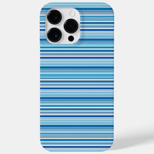 Coques Case-Mate iPhone Jolies rayures bleues blanches (Verso)