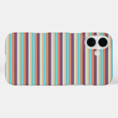 Coques Case-Mate iPhone Jolies rayures bleues marron  (Verso (horizontal))