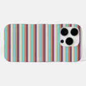 Coques Case-Mate iPhone Jolies rayures bleues marron  (Verso (horizontal))