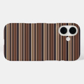 Coques Case-Mate iPhone Jolies rayures bleues marron (Verso (horizontal))