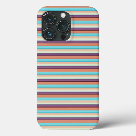 Coques Case-Mate iPhone Jolies rayures bleues marron  (Verso)