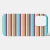 Coques Case-Mate iPhone Jolies rayures bleues marron  (Verso (horizontal))