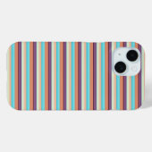 Coques Case-Mate iPhone Jolies rayures bleues marron  (Verso (horizontal))