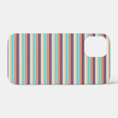 Coques Case-Mate iPhone Jolies rayures bleues marron  (Verso (horizontal))