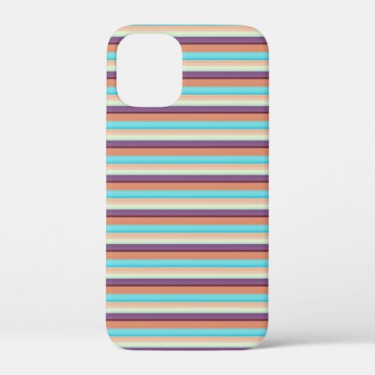 Coques Case-Mate iPhone Jolies rayures bleues marron  (Verso)