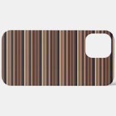Coques Case-Mate iPhone Jolies rayures bleues marron (Verso / Droite)
