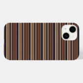 Coques Case-Mate iPhone Jolies rayures bleues marron (Verso (horizontal))