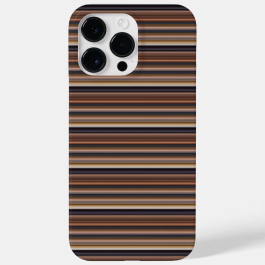Coques Case-Mate iPhone Jolies rayures bleues marron (Verso)
