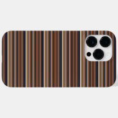 Coques Case-Mate iPhone Jolies rayures bleues marron (Verso (horizontal))