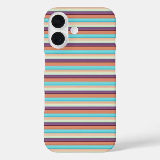 Coques Case-Mate iPhone Jolies rayures bleues marron (Verso)