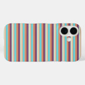 Coques Case-Mate iPhone Jolies rayures bleues marron (Verso (horizontal))