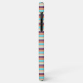Coques Case-Mate iPhone Jolies rayures bleues marron (Dos/Gauche)