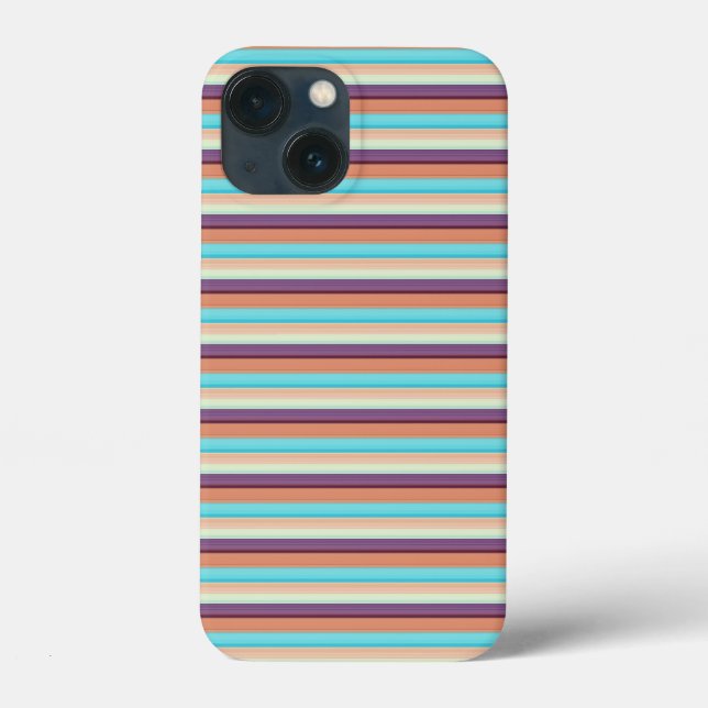 Coques Case-Mate iPhone Jolies rayures bleues marron  (Verso)