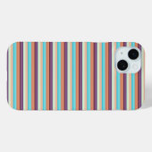 Coques Case-Mate iPhone Jolies rayures bleues marron  (Verso (horizontal))