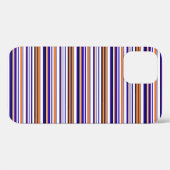 Coques Case-Mate iPhone Jolies rayures bleues orange (Verso (horizontal))