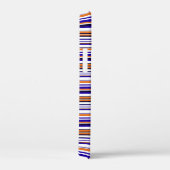 Coques Case-Mate iPhone Jolies rayures bleues orange (Verso / Droite)