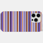Coques Case-Mate iPhone Jolies rayures bleues orange (Verso (horizontal))
