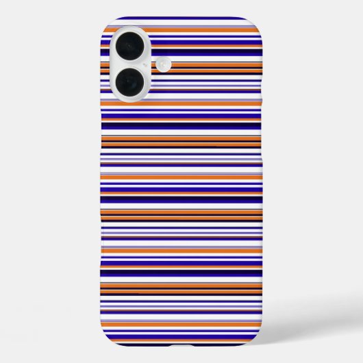 Coques Case-Mate iPhone Jolies rayures bleues orange (Verso)