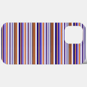 Coques Case-Mate iPhone Jolies rayures bleues orange (Verso (horizontal))