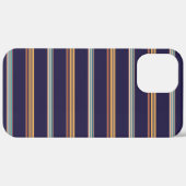 Coques Case-Mate iPhone Jolies rayures bleues rétro (Retour (horizontal))