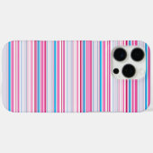 Coques Case-Mate iPhone Jolies rayures bleues roses (Verso (horizontal))