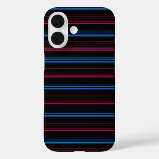 Coques Case-Mate iPhone Jolies rayures bleues roses (Verso)