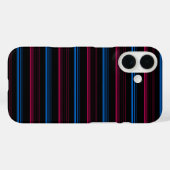 Coques Case-Mate iPhone Jolies rayures bleues roses (Verso (horizontal))