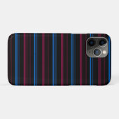 Coques Case-Mate iPhone Jolies rayures bleues roses (Dos (Horizontal))
