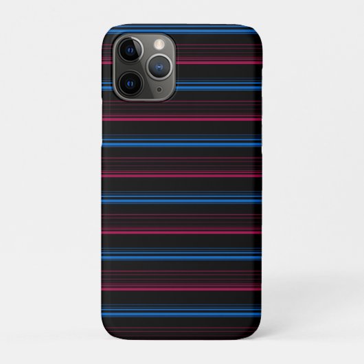 Coques Case-Mate iPhone Jolies rayures bleues roses (Dos)