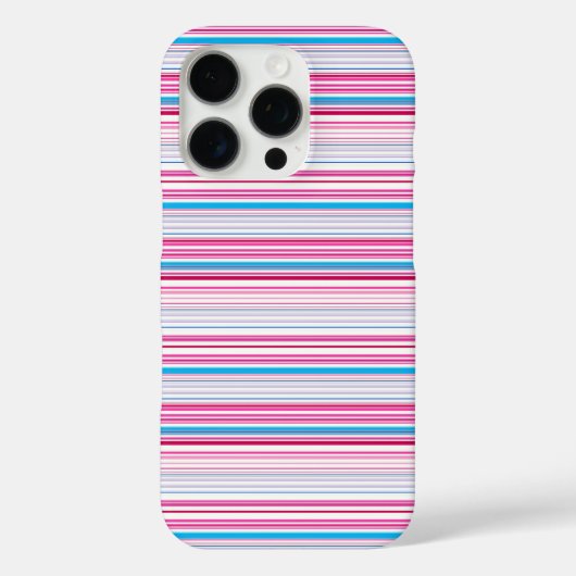 Coques Case-Mate iPhone Jolies rayures bleues roses (Verso)