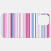 Coques Case-Mate iPhone Jolies rayures bleues roses (Retour (horizontal))