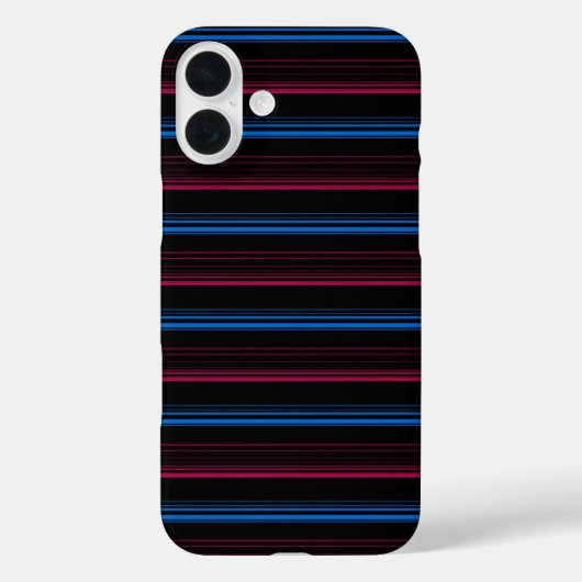 Coques Case-Mate iPhone Jolies rayures bleues roses  (Verso)